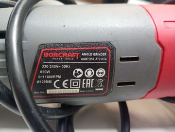 Б/в Кутова шліфмашина Worcraft ag08-125s 01-200870866