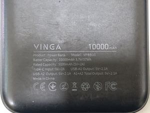 Б/в Повербанк Vinga 10000 mah 10w black (vpbb10) 01-200905658