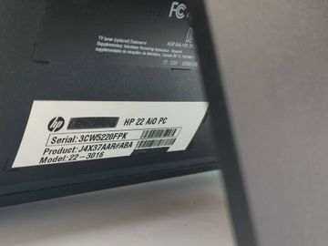 Б/в Моноблок Hp 22 aio pc celeron n3050/ram 4gb/hdd 500gb/video hd graphics 01-200907199