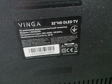 Б/в Телевізор Vinga l32hd25b 01-200909533
