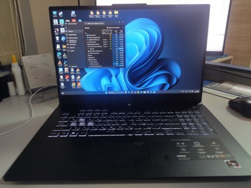 Б/в Ноутбук Asus 17/ryzen 7 7735hs ddr5/16gb ddr5/hdd *відсутній/ssd 512 gb/geforce rtx4050 6gb 01-201054833