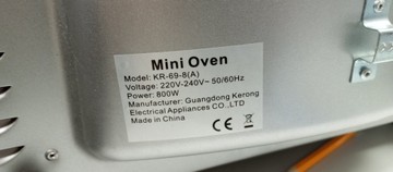 Б/у Электропечь Mini Oven kr-69-8 01-201137295