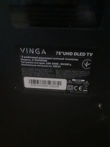 Б/в Телевізор Vinga s75uhd20b 01-200801412