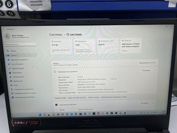 Б/у Ноутбук Asus 15/ryzen 5 7535hs ddr5/8gb ddr5/ssd 512 gb/geforce rtx2050 4gb 01-200829235