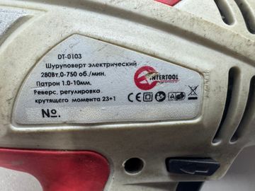 Б/у Шуруповерт Intertool dt-0103 01-200903108