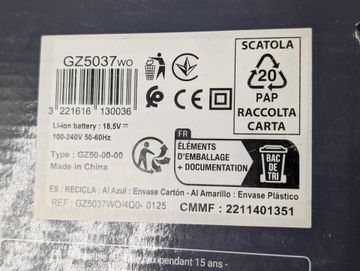 Б/у Вертикальний пилосос +мийний пилосос Rowenta x-clean 4 gz5037wo 01-200905687