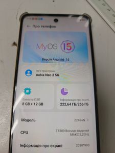Б/у Мобільний телефон Zte nubia neo 3 5g 8/256gb 01-200912769