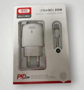 Б/в Мережевий зарядний пристрій Xo l114+ lightning 01-200889790