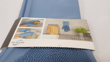 Б/у Резиновые перчатки для мытья посуды Wenko 54764100 16-000206920