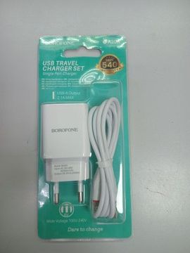 Б/в Мережевий зарядний пристрій Borofone ba20a 16-000276178