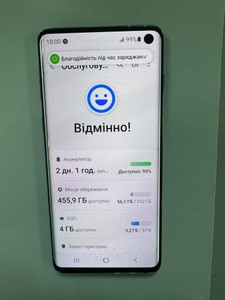 Б/в Мобільний телефон Samsung g973u1 galaxy s10 8/512gb 01-200941490