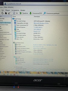 Б/у Ноутбук Acer 15/e1 7010 ddr3/4gb ddr4/hdd 500 gb/*інтегрована 01-200979483