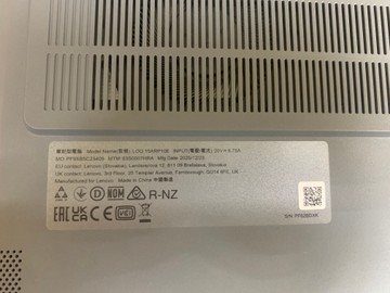 Б/в Ноутбук Lenovo loq 15arp10e 15/ ryzen 7 170/ ram16gb/ ssd512gb/ rtx 3050 6gb 01-200997273