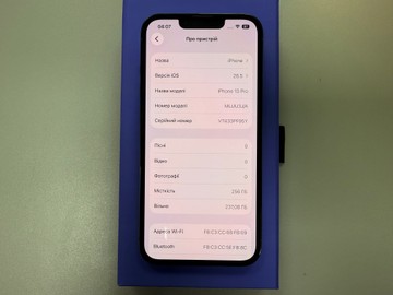 Б/в Мобільний телефон Apple iphone 13 pro 256gb 01-201023971