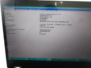 Б/у Ноутбук Lenovo 15/core i7 8550u ddr3/8gb ddr3/hdd *відсутній/ssd 256 gb/geforce mx130 2gb 01-201013655