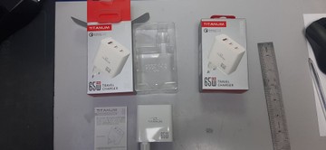 Б/в Мережевий зарядний пристрій Titanum ch65pro gan 65w 01-201090382