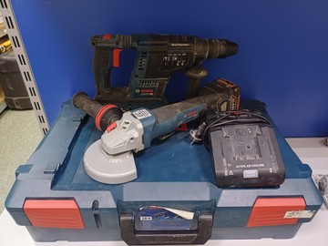 Bosch gws 18v-10 pc/ gbh 18v-26 f/ 2акб 5ah зп кейс