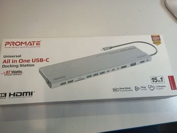 Б/в Док станція Promate universal all in one usb-c 01-200804750