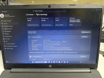 Б/в Ноутбук Hp 15/ryzen 3 5300u ddr4/8gb ddr3/hdd *відсутній/ssd 240 gb/*інтегрована 01-200858556