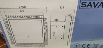 Б/в Вентилятор прихованого монтажу Sava mp-100 01-200856866