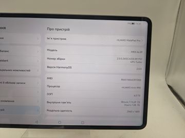 Б/в Планшет Huawei matepad pro 6/128gb 3g 01-200862563