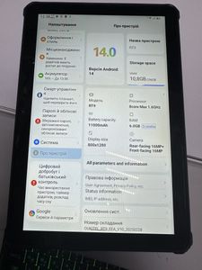 Б/у Планшет Oukitel pad rt9 6/256gb lte 01-200915675