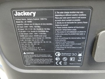 Б/в Зарядна станція Jackery explorer 1000 pro 01-200966069