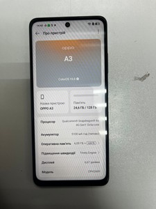 Б/в Мобільний телефон Oppo a3 4g 6/128gb 01-200983246