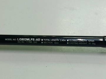 Б/в Вудилище Daiwa legalis lg802mlfs-ad 2.4m 10-30g 01-200996060