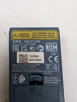 Б/в Лазерний нівелір Bosch glm 40 professional 01-201019487
