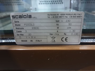 Б/в Холодильна вітрина Scaiola piccolo 01-201041605
