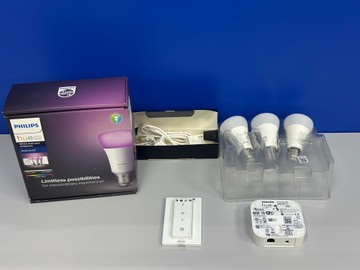 Б/в Комплект розумного освітлення Philips philips hue e27 + hdmi sync box 01-201064534
