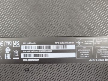 01-200778620: Acer 15/core i3-1315u ddr5/16gb ddr5/hdd *відсутній/ssd 512 gb/*інтегрована;