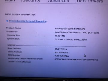 Б/в Системний блок Пк intel core i5-8500t/ram 16 gb/hdd відсутній+відсутній/ssd 256 gb+256 gb/інтегрована 01-200918758