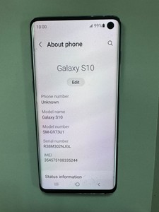 Б/в Мобільний телефон Samsung g973u1 galaxy s10 8/512gb 01-200941490