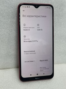 Б/у Мобільний телефон Xiaomi redmi 8 3/32gb 01-200996441