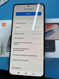 Б/в Мобільний телефон Xiaomi redmi note 12 pro 5g 8/256gb 01-201020778