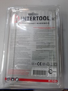 Б/в Клейовий пістолет Intertool rt-1101 01-201060965