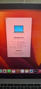 Apple macbook pro 13,3" core i5 2,3ghz/ram8gb/ssd256gb/intel iris plus graphics 640