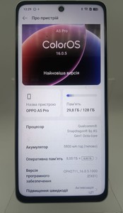 Б/в Мобільний телефон Oppo a5 pro 4g 8/128gb 01-201072920