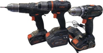 Б/в Набір електроінструментів Dnipro-M cd-201hbc compact/ cd-200bc ultra/ cd-200th/ 1акб 6ah/ 1акб 4ah/ 1акб 2ah/ зп 01-201050301