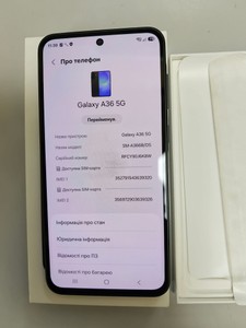 Б/в Мобільний телефон Samsung galaxy a36 5g 6/128gb 01-201095824