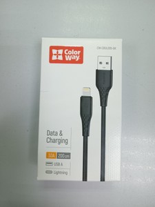Б/в Кабель Colorway cw-cbul095-bk 2м usb-lightning 01-201147299