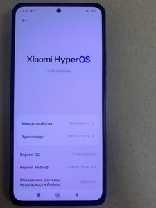 Б/в Мобільний телефон Xiaomi redmi note 14 4g 8/128gb 01-201159135