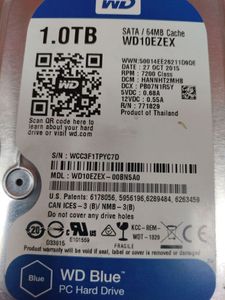 01-200446659: Wd blue 1 tb/ wd10ezex-00bn5a0