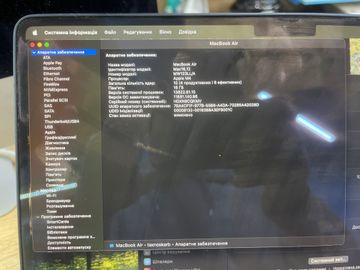 Б/в Ноутбук Apple macbook air 13,6" 2025 mc6t4 / apple m4/ 10 core gpu/ ram 16gb/ ssd 256gb/ a3240 01-200901095