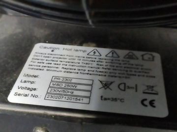 01-200207359: Pr Lighting pilot 250 wash pr-2302