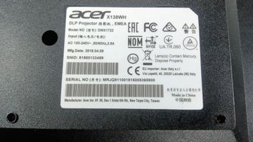 Б/в Проектор Acer x138wh 01-200912440