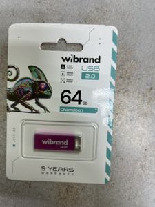 Б/у Usb флеш накопичувач Wibrand 64gb 01-200918216