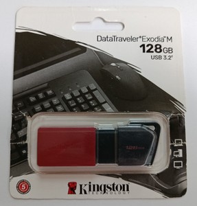 Kingston 128 gb datatraveler exodia usb 3.2